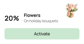 Flowers cashback card
