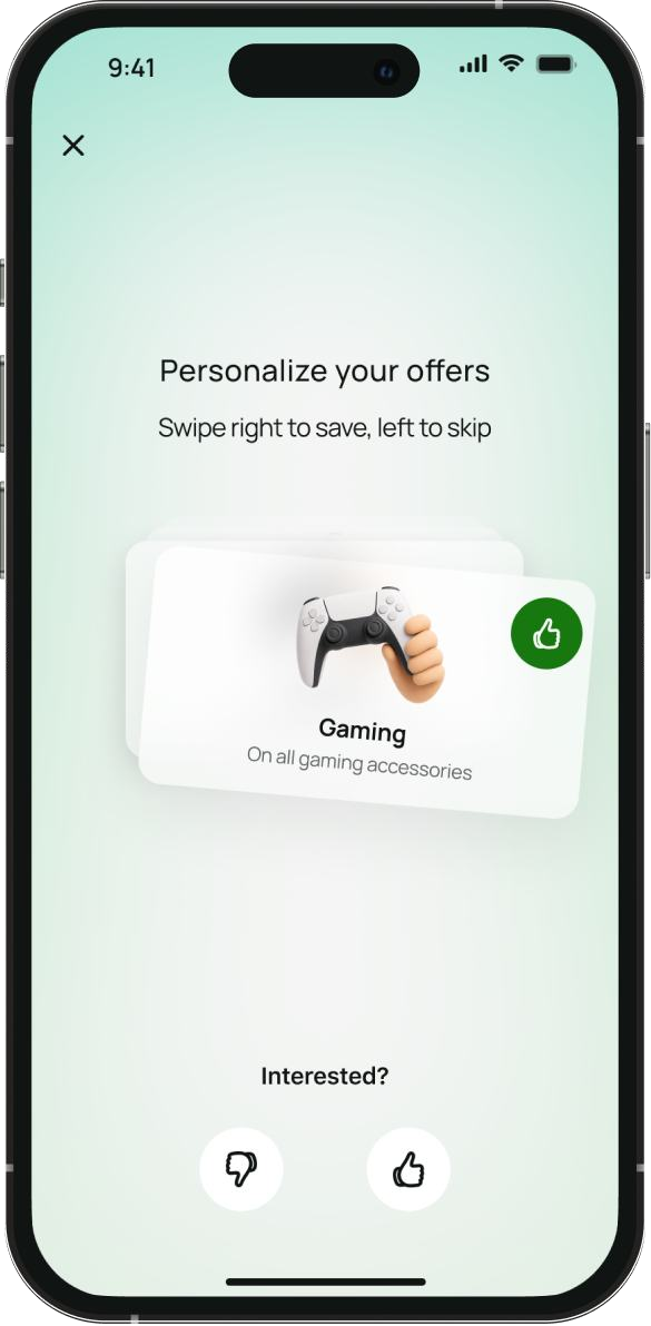 Light theme personalisation screen